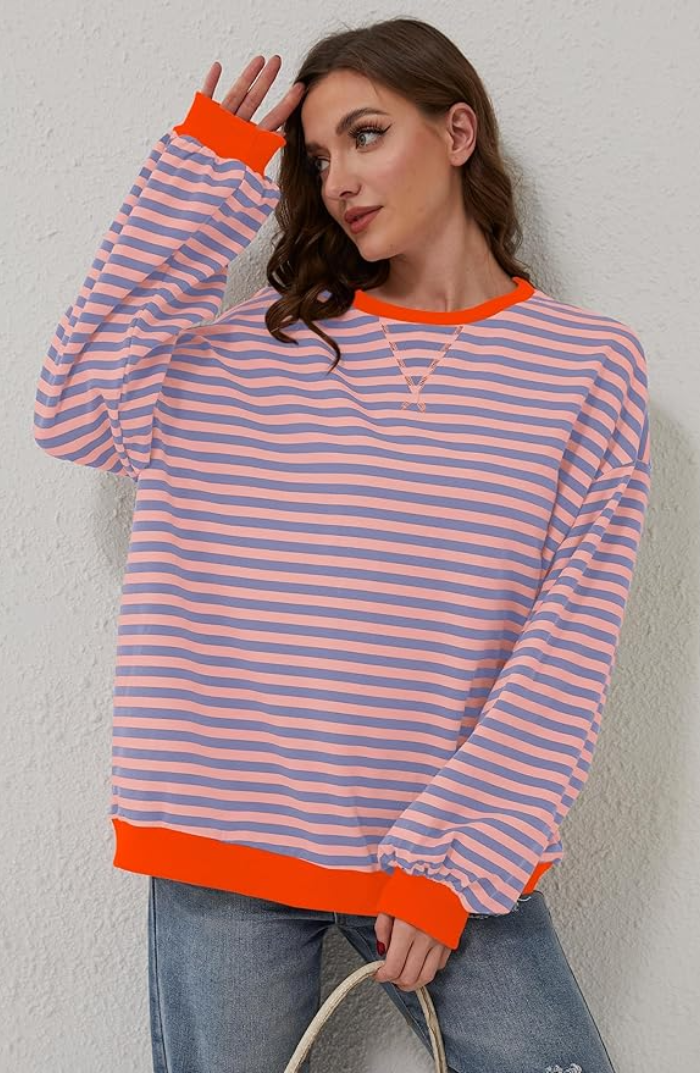 Sophia - Striped Oversized Sweater