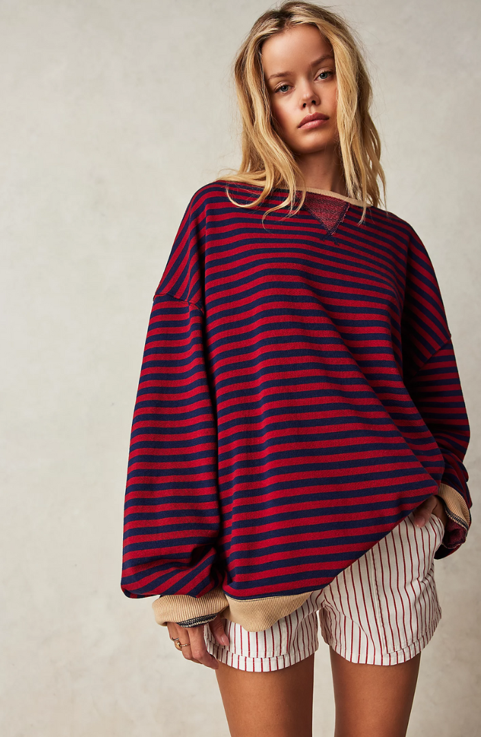 Sophia - Striped Oversized Sweater