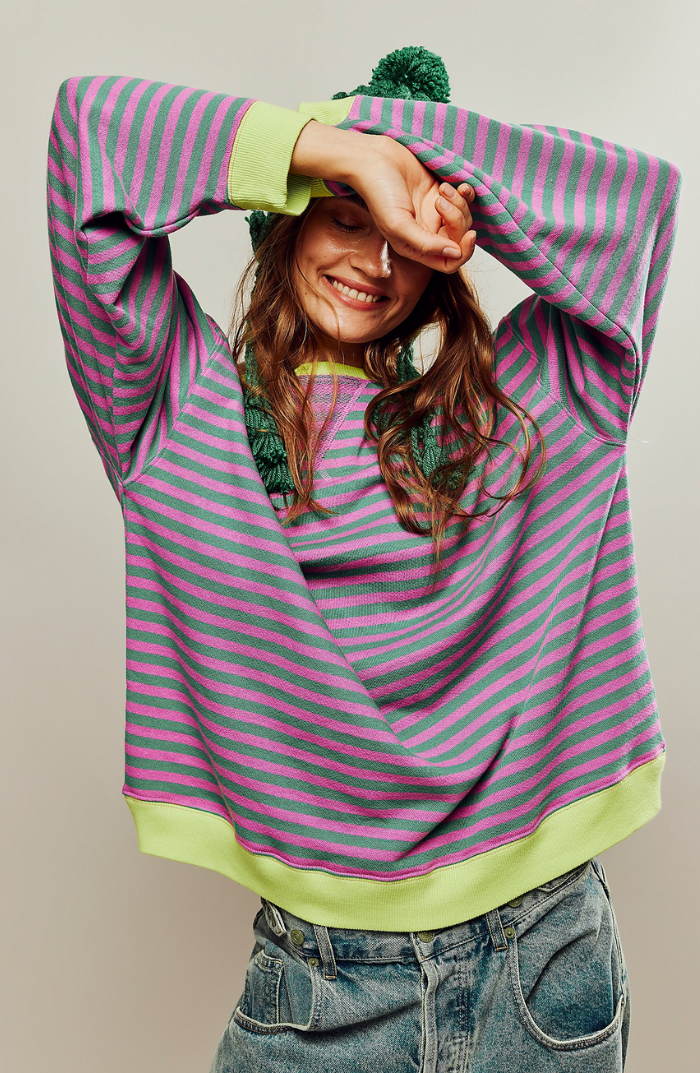 Sophia - Striped Oversized Sweater