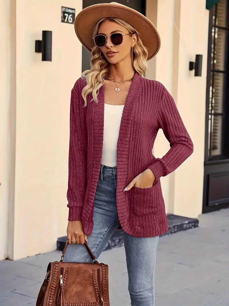 Evelyn - Stylish Cardigan Grey