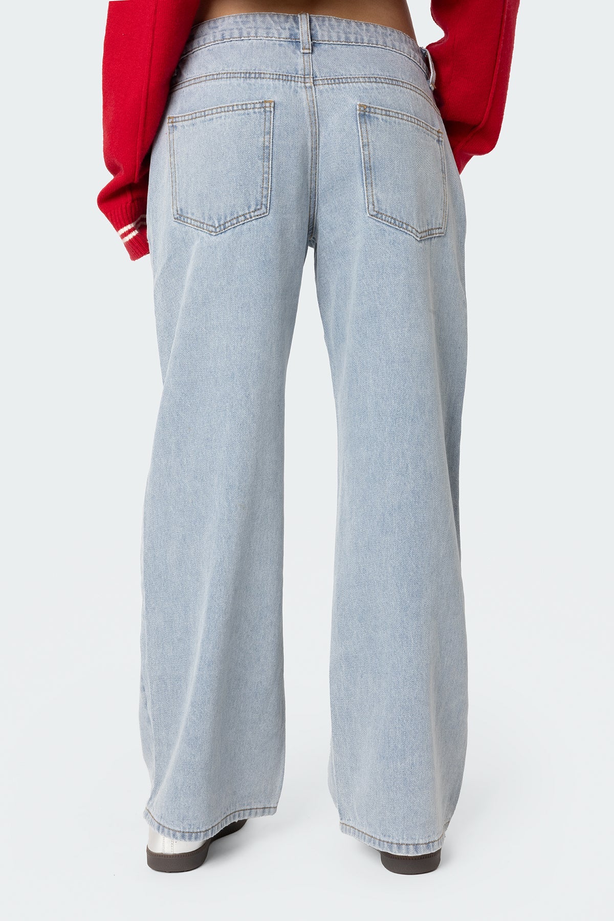 Lynn Washed Low Rise Jeans