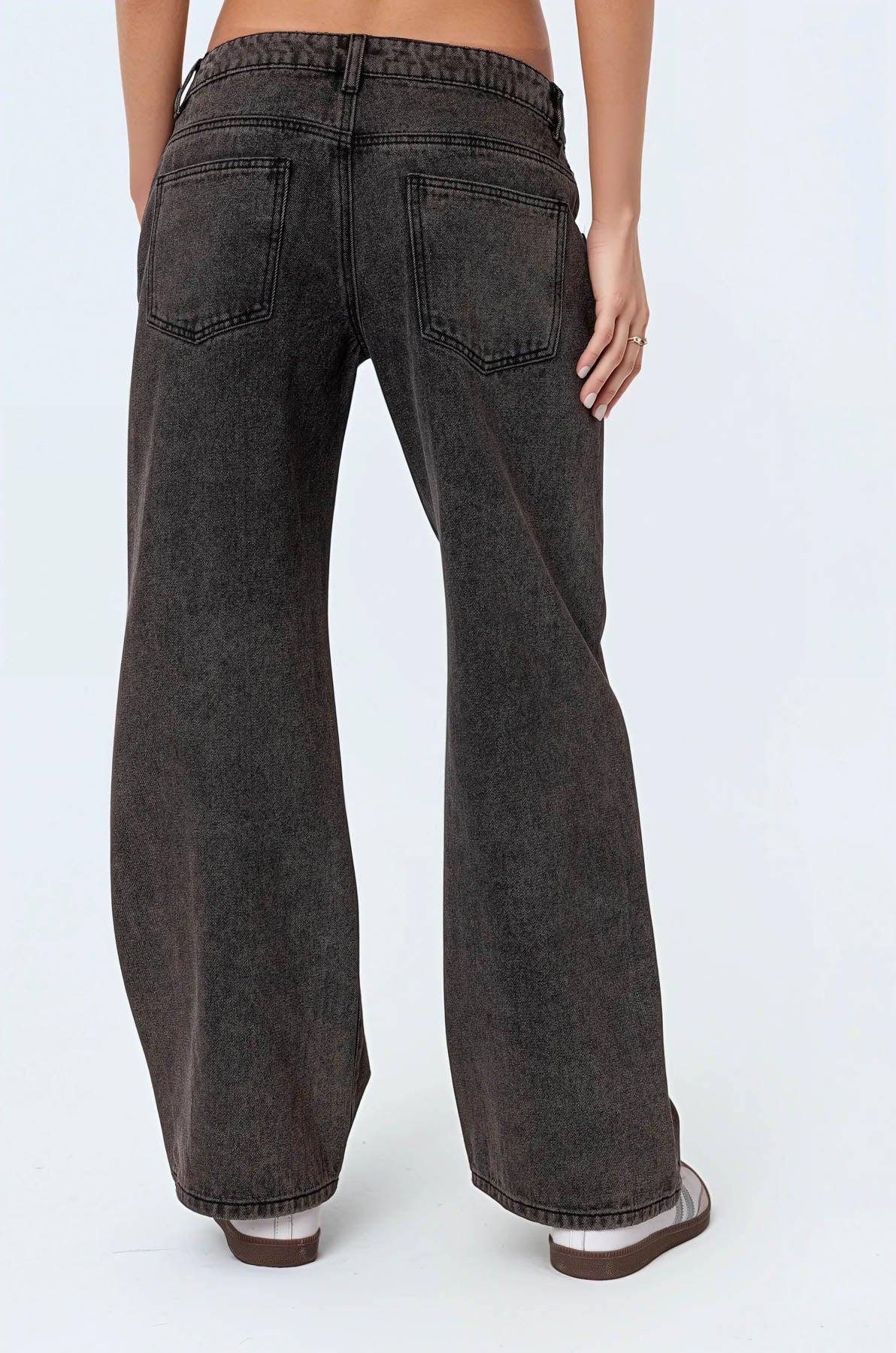 Lynn Washed Low Rise Jeans