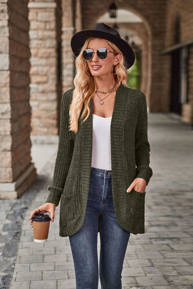 Evelyn - Stylish Cardigan Grey