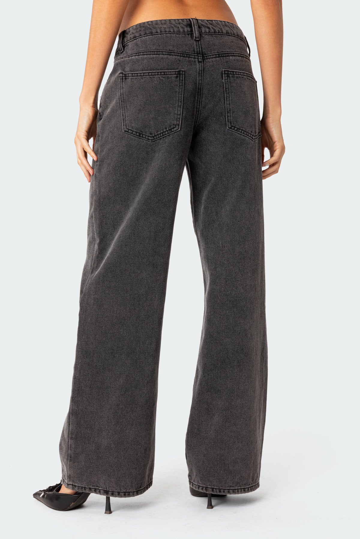 Lynn Washed Low Rise Jeans